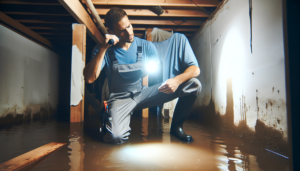 DIY water damage cleanup in Starkville MS showing steps to restore property after flooding or leaks